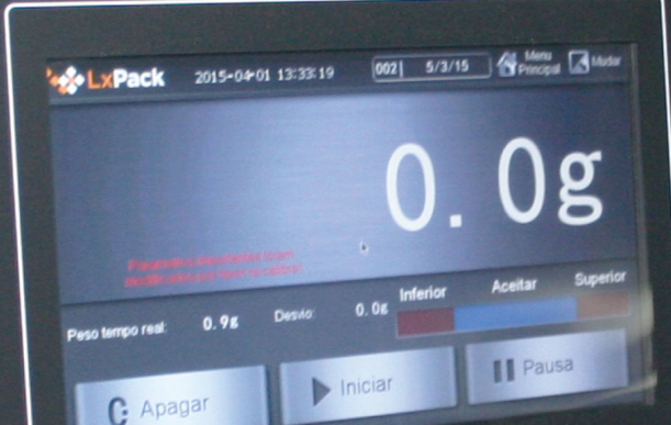 Sistema de control de peso en línea